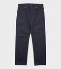 Selvedge Indigo Denim Raw Straight Jeans Dark Blue