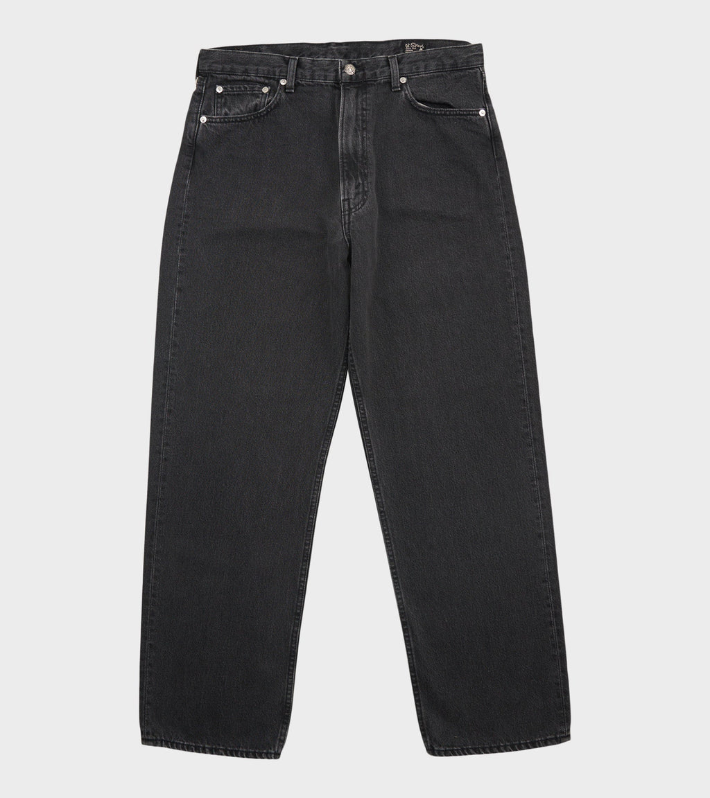 101 Dad Fit Denim Jeans Black Stone Washed