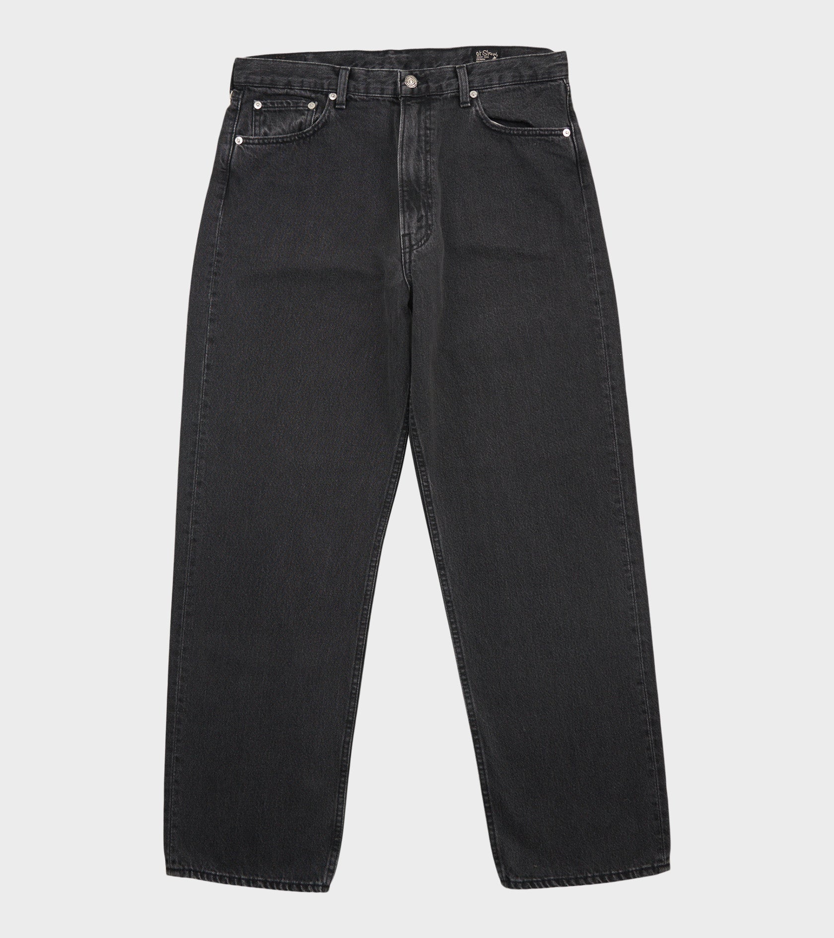 101 Dad Fit Denim Jeans Black Stone Washed