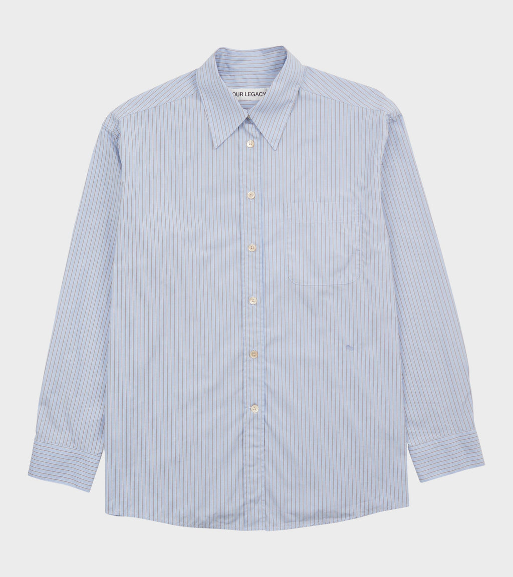 W Precious Shirt Typewriter Stripe Poplin
