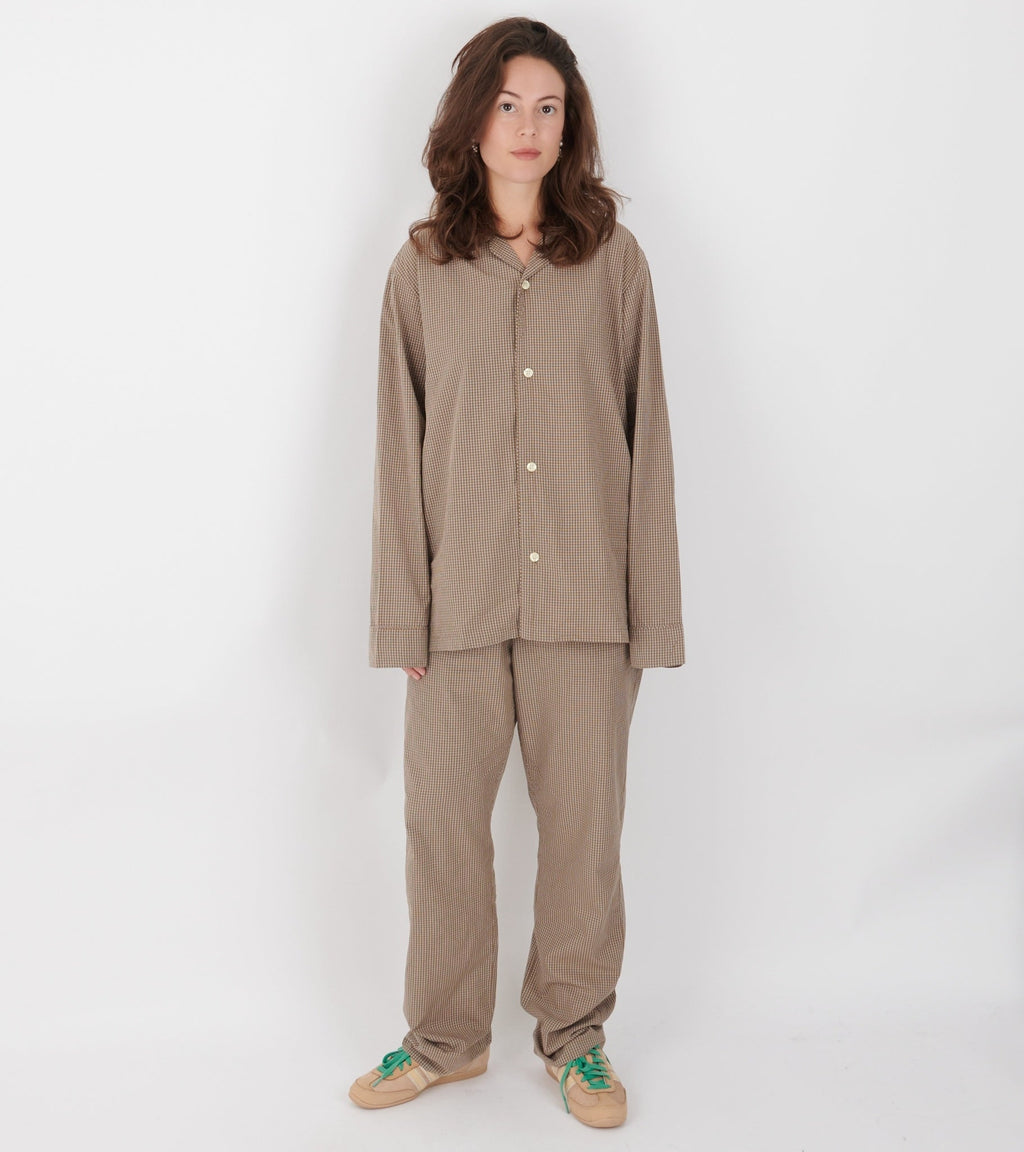 Classic Pyjamas Check Mix Fossil