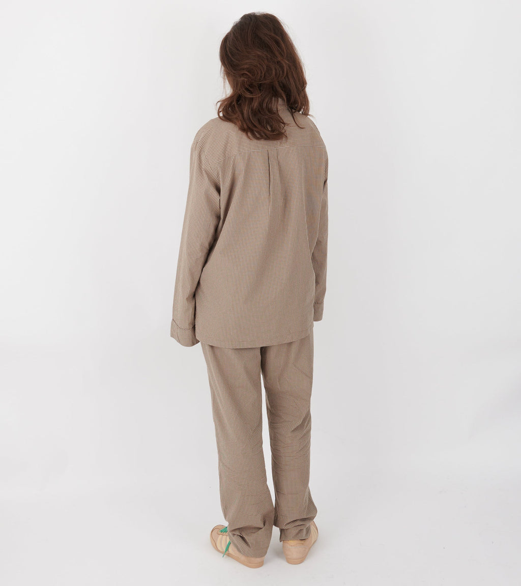 Classic Pyjamas Check Mix Fossil