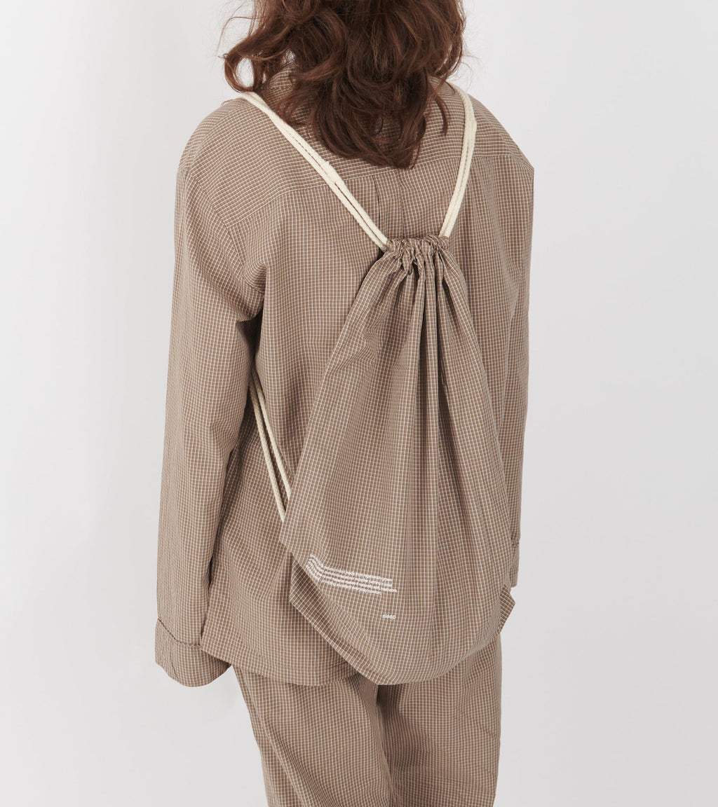 Classic Pyjamas Check Mix Fossil