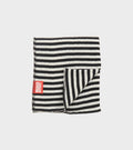 Scarf Interlock Wool Black/Ecru