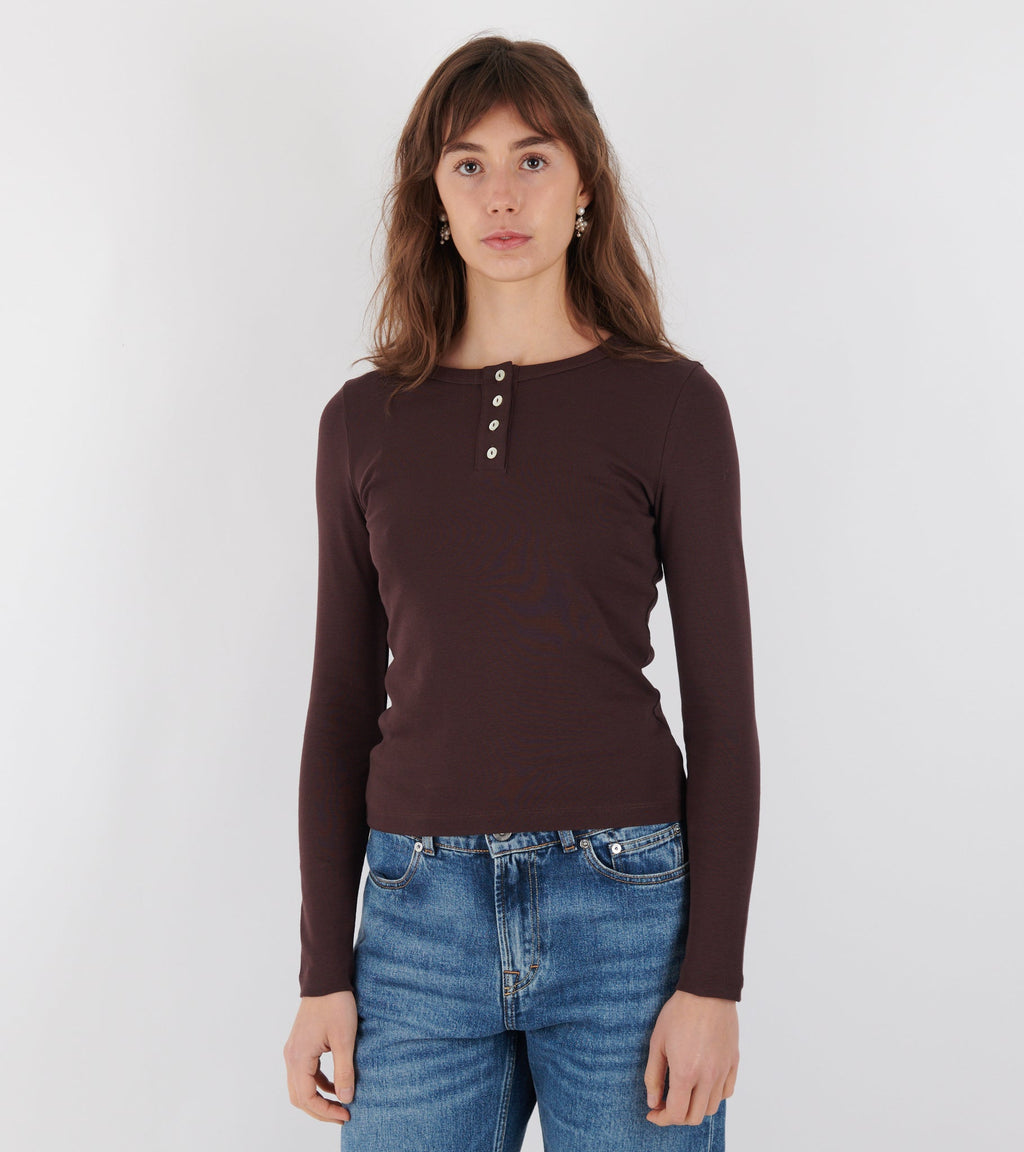 Jess Longsleeve Choco Plum