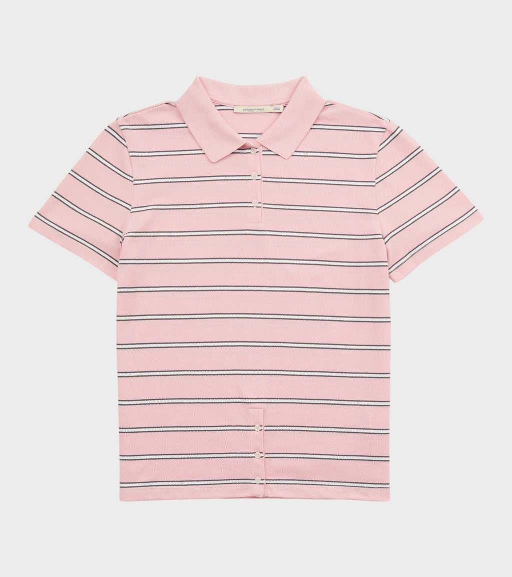 Julieta Striped S/S Polo Pink