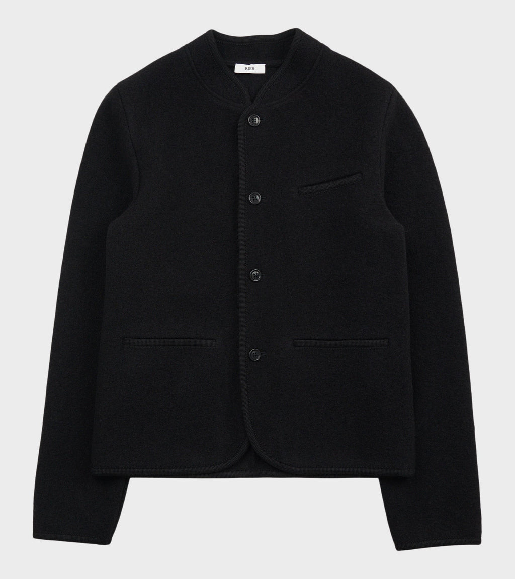 Walker Felted Jacket Black