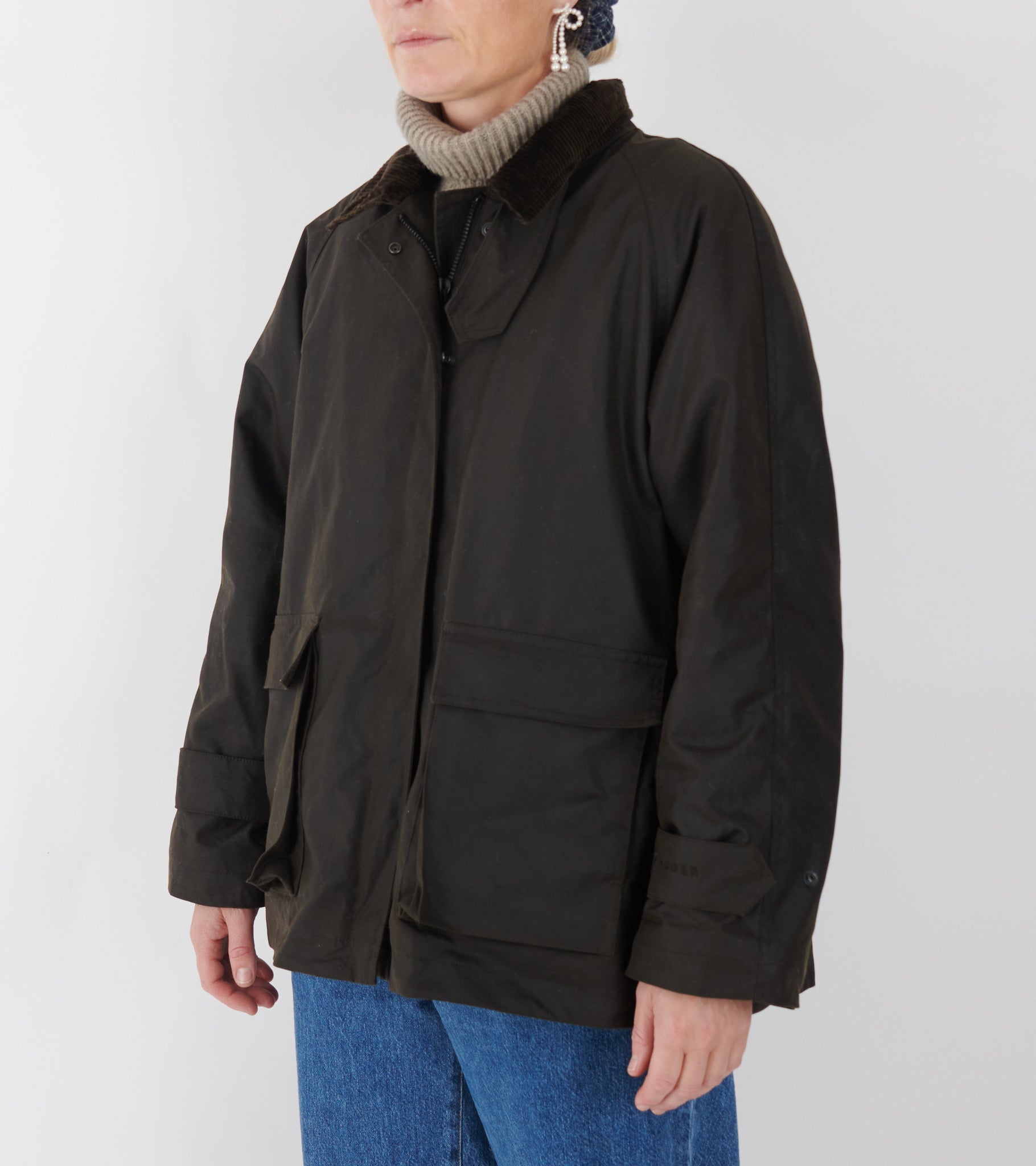 Oilskin Jacket Dark Brown