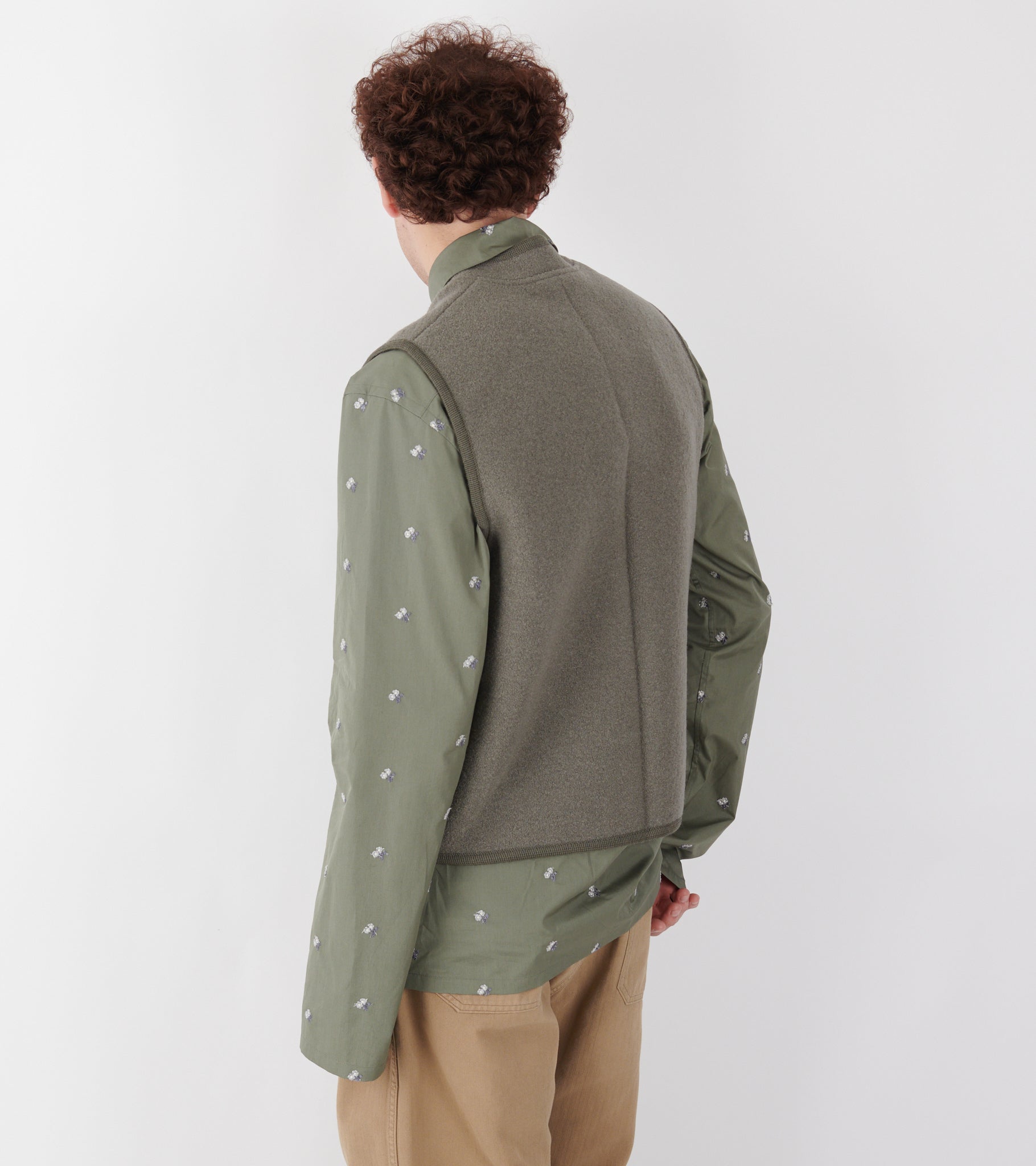 Walker Felted Vest Camoscio