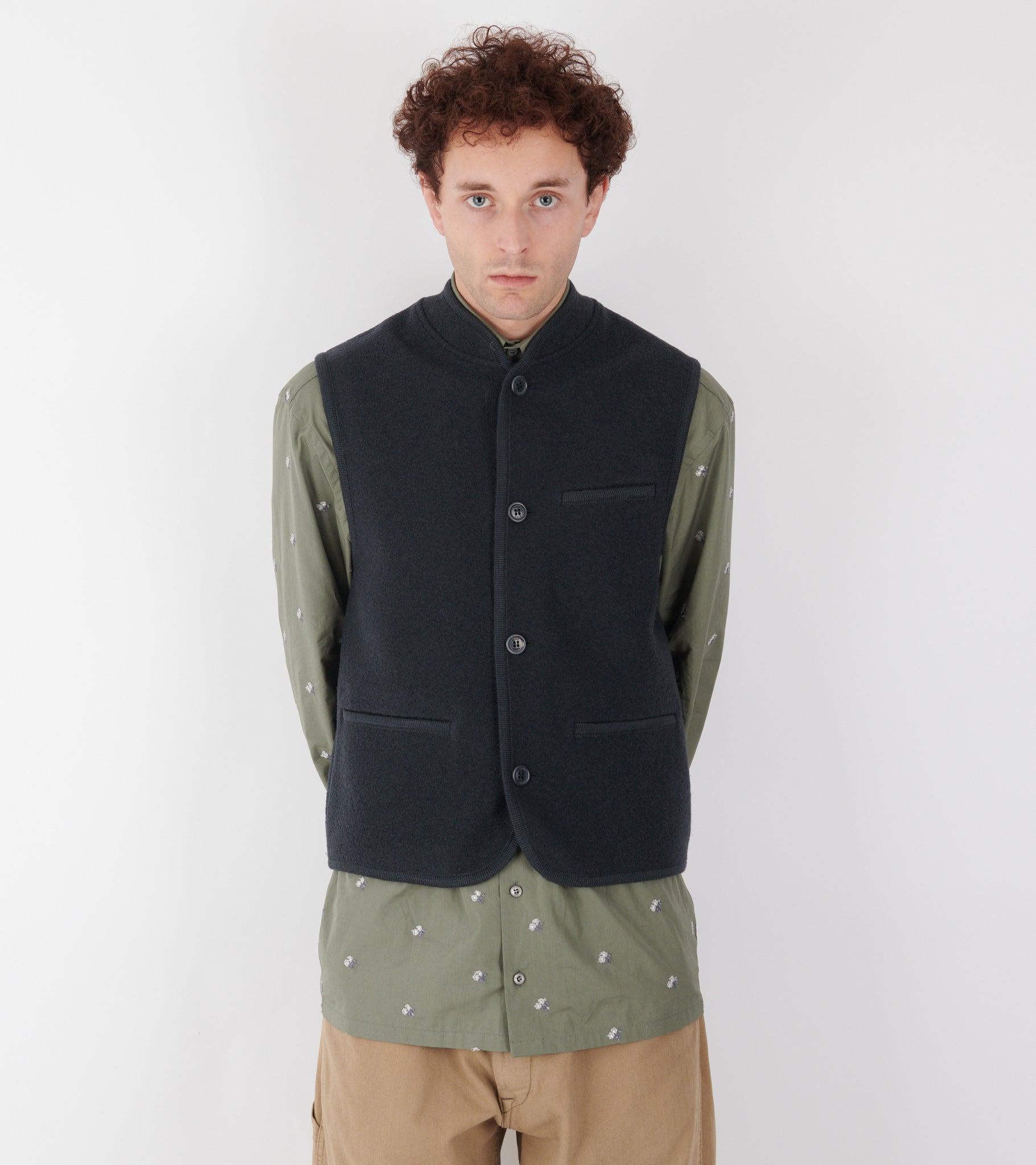 Walker Felted Vest Plombe