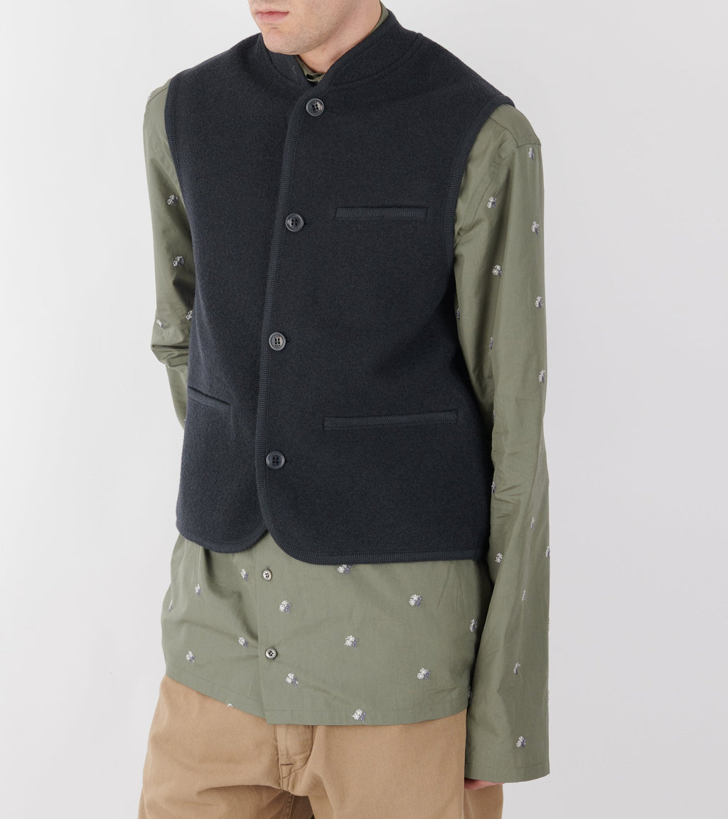 Walker Felted Vest Plombe