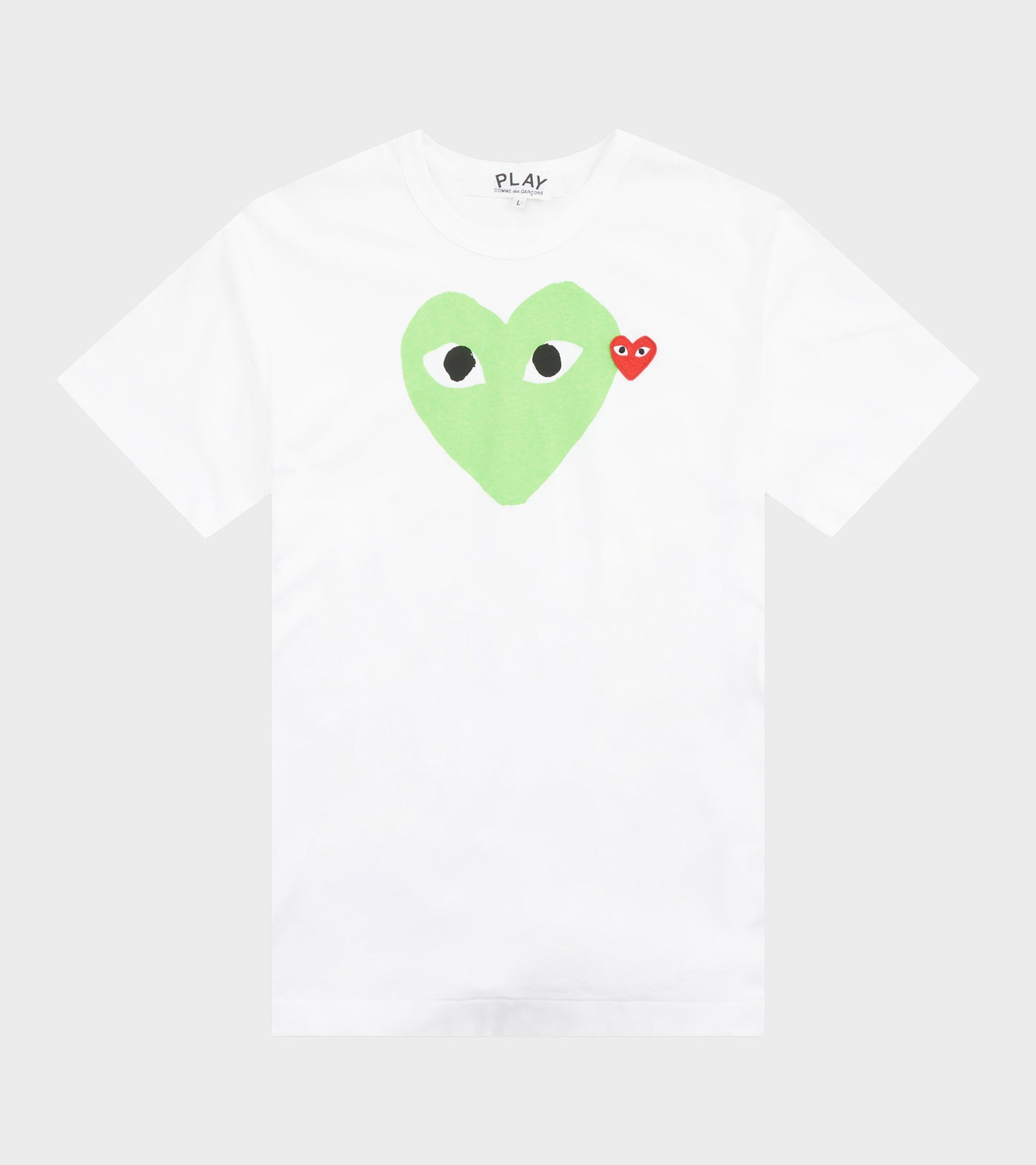 U Big Green Heart T-shirt White