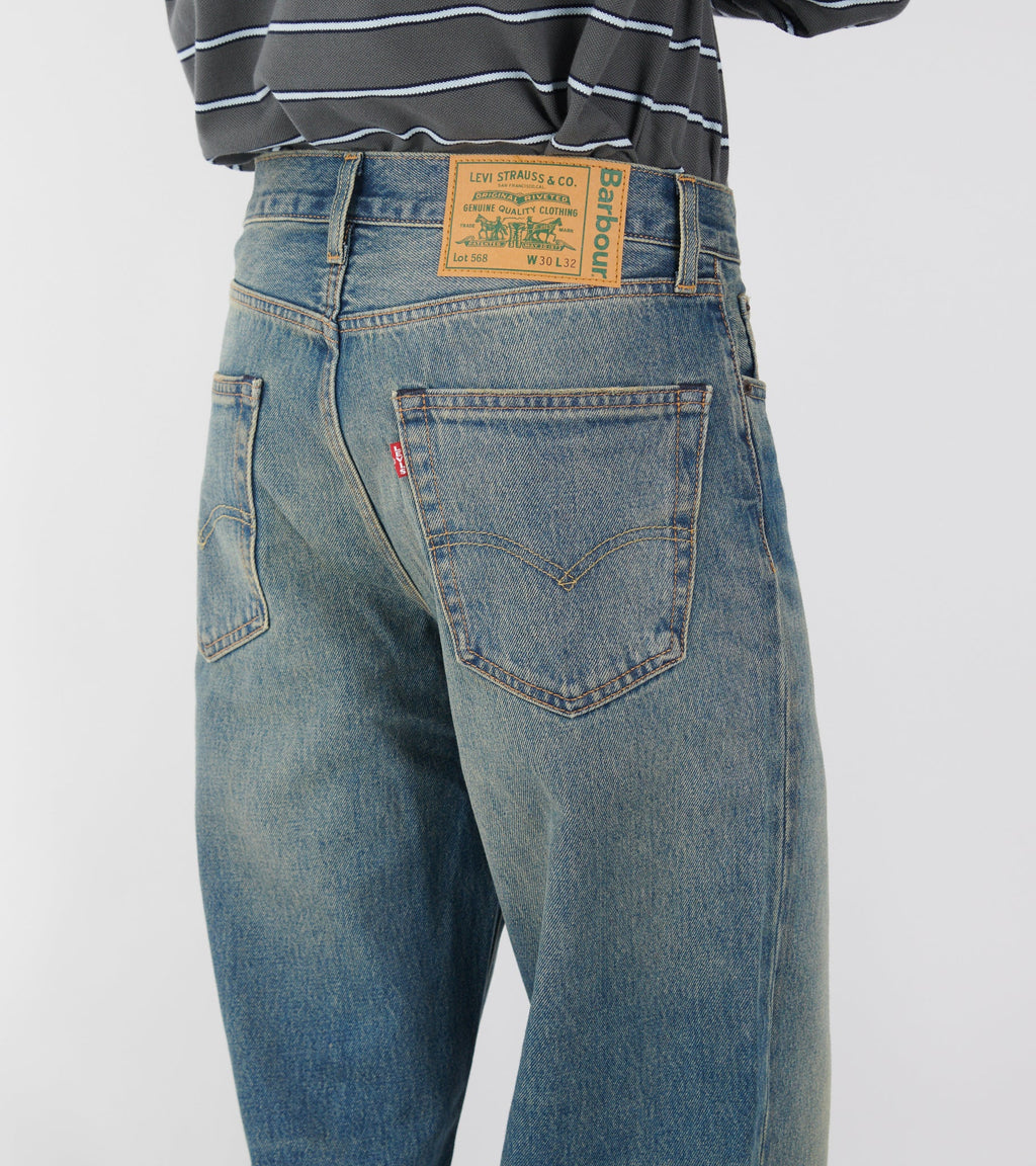 568 Loose Jeans Dark Worn