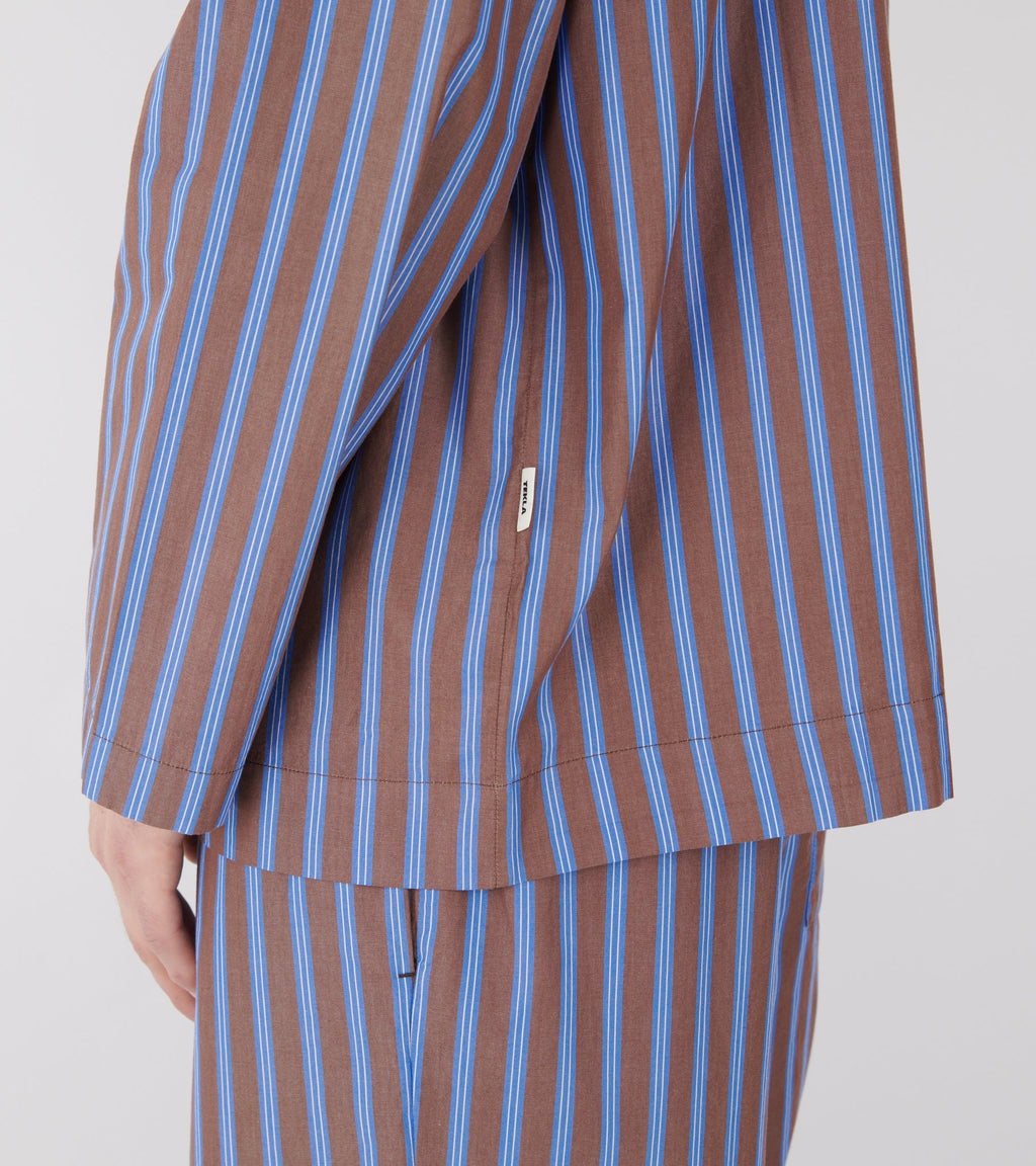 Pyjamas Shirt - Chestnut Stripes