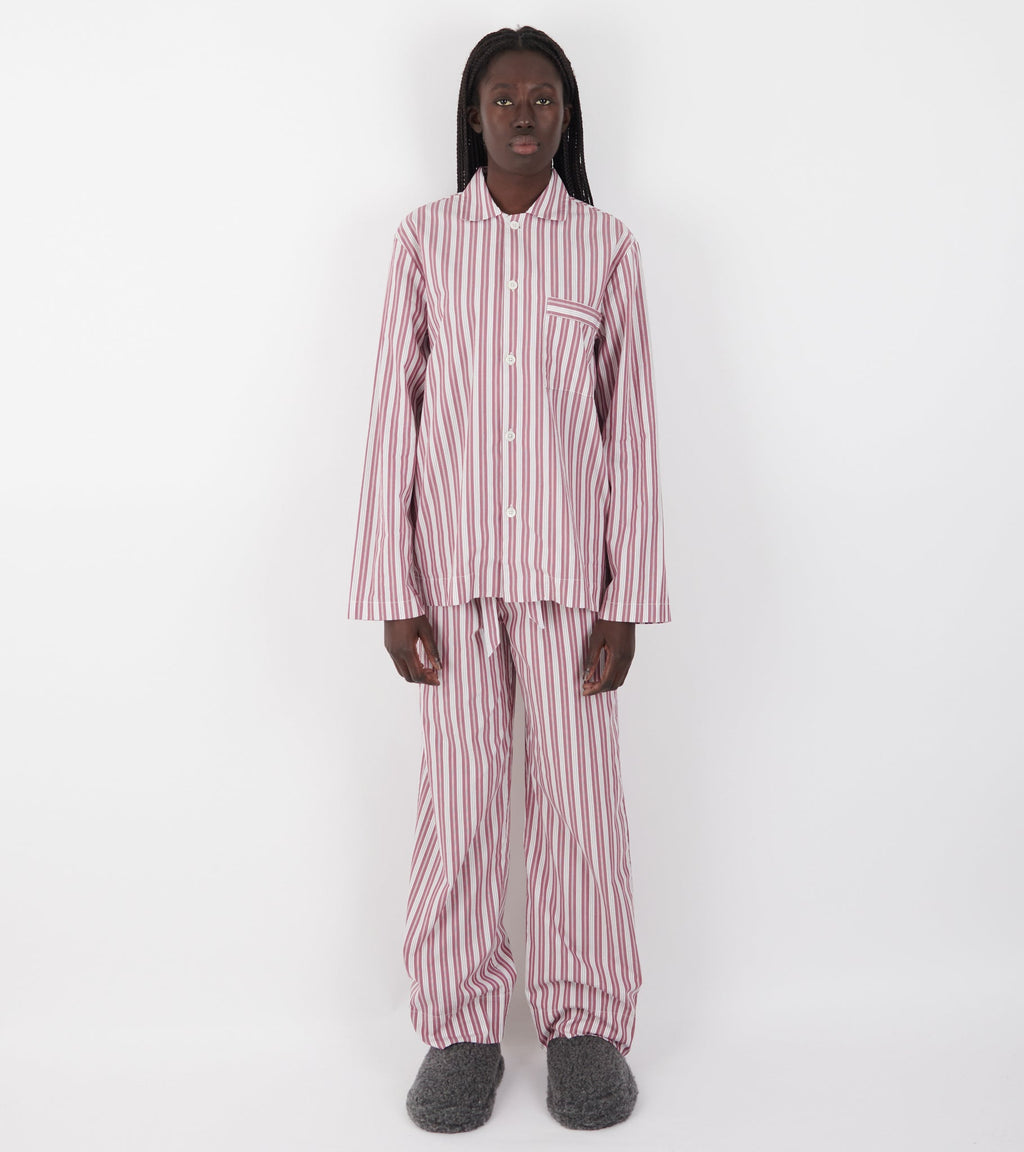Pyjamas Shirt Rhubarb Stripes