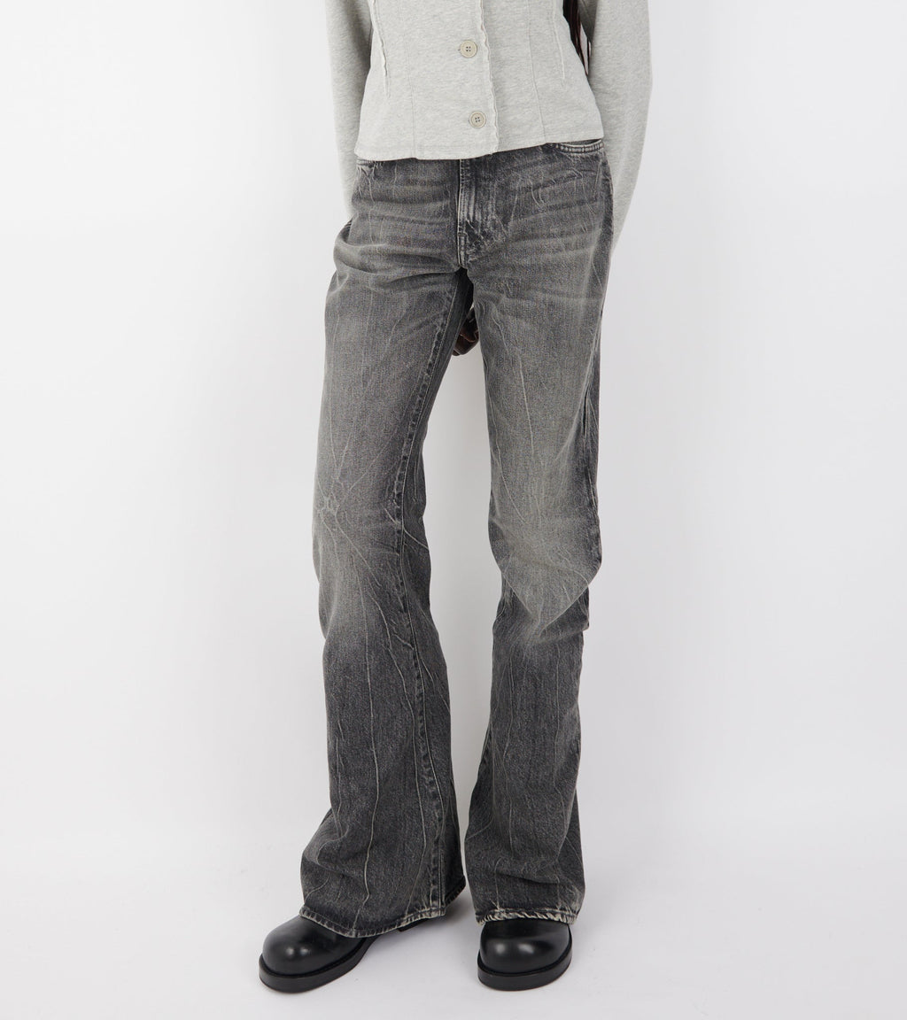 2025F Gothik Fitted Jeans Washed Black
