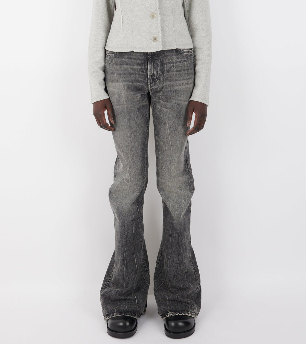 2025F Gothik Fitted Jeans Washed Black