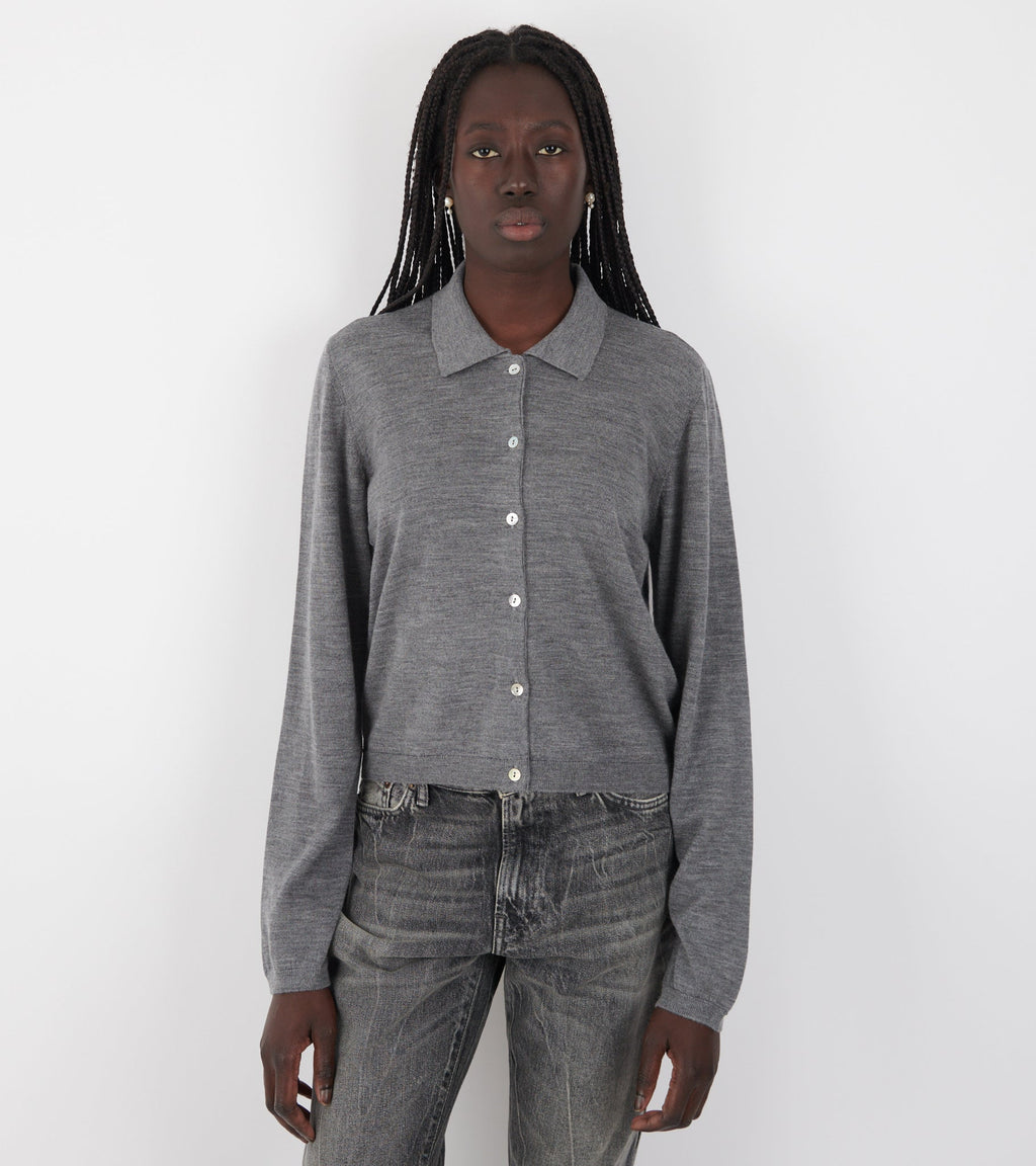 Amethyst Cardigan Grey Melange