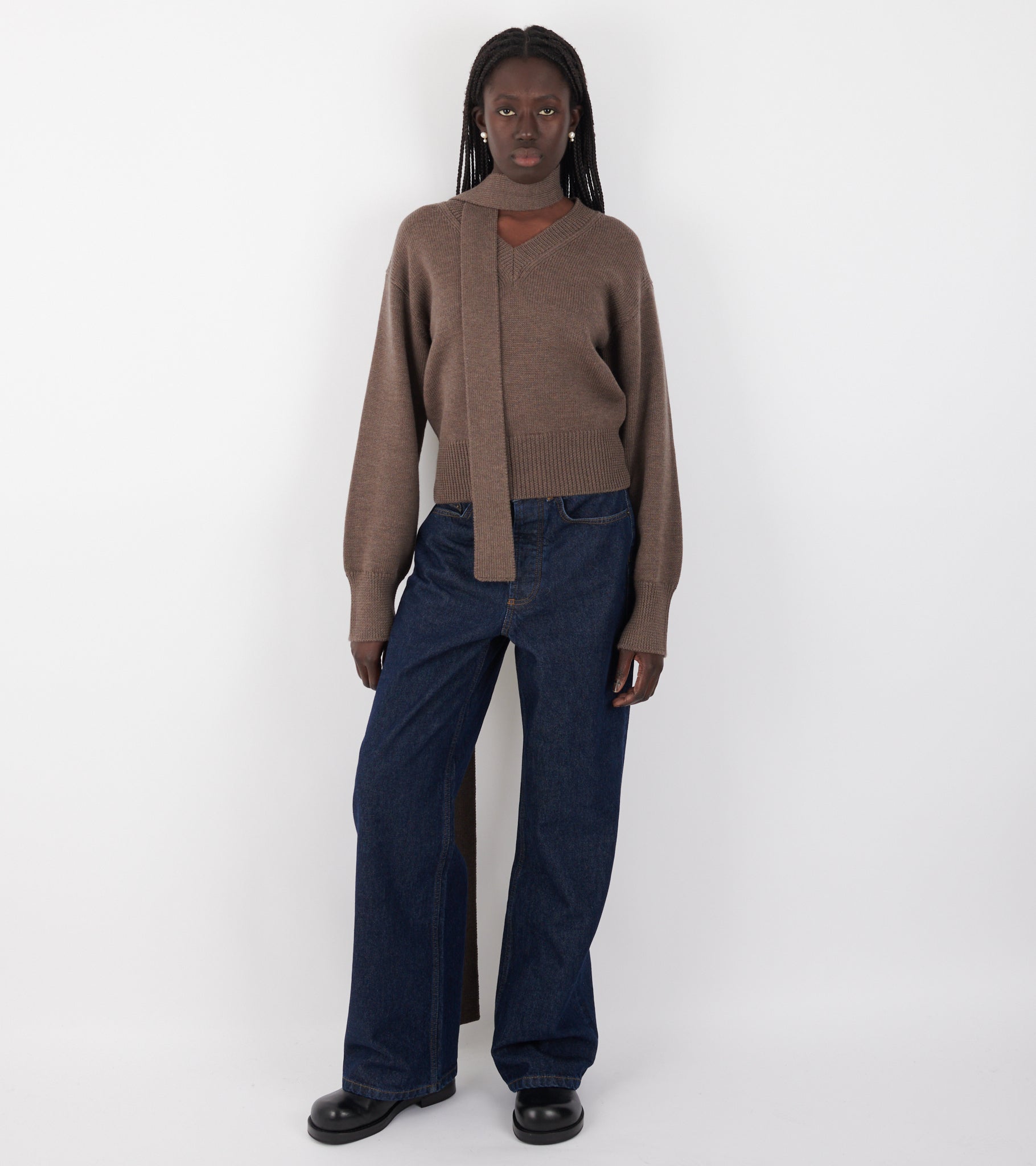 Nanna Knit Sweater Taupe