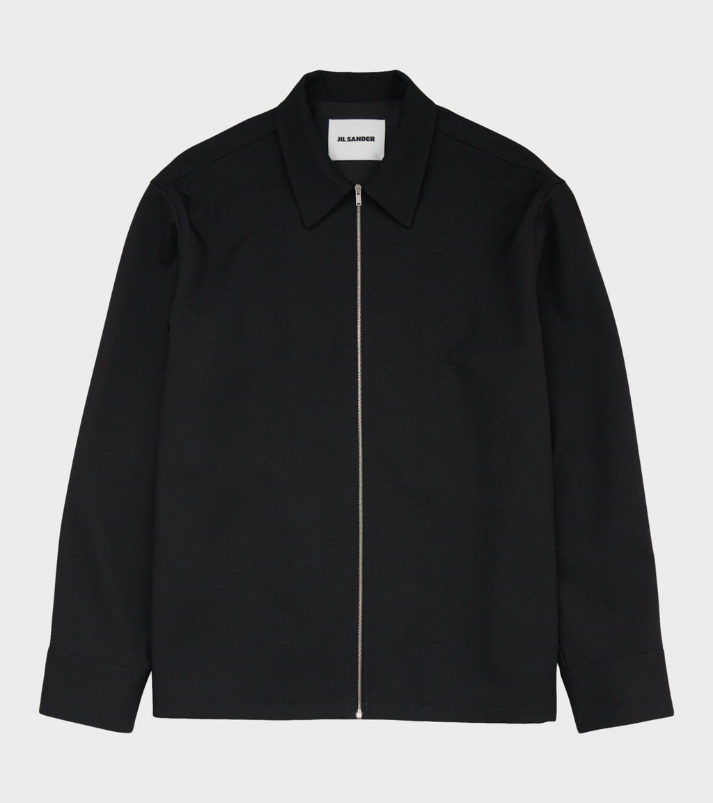Zip Overshirt Black