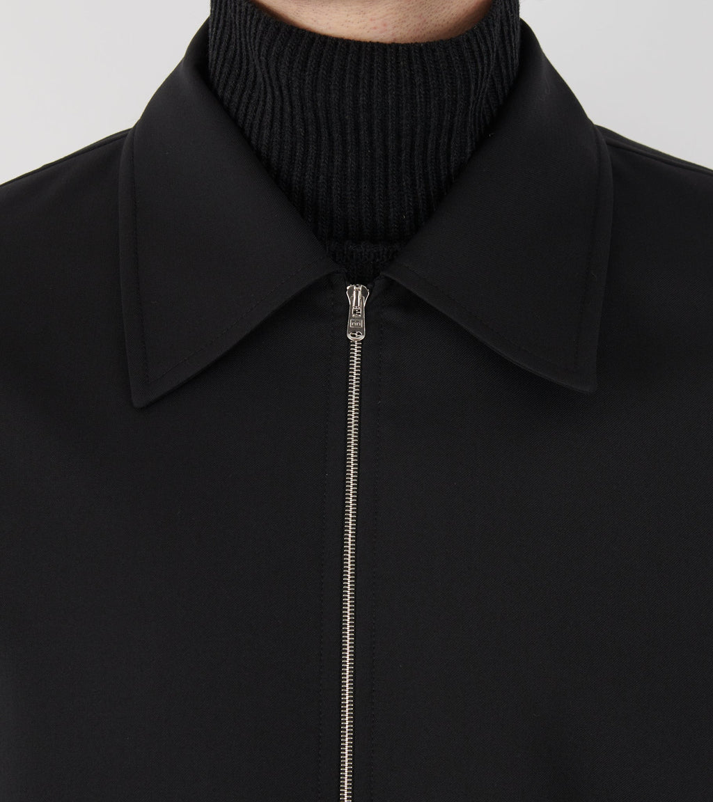 Mini Jacket Black Worsted Wool