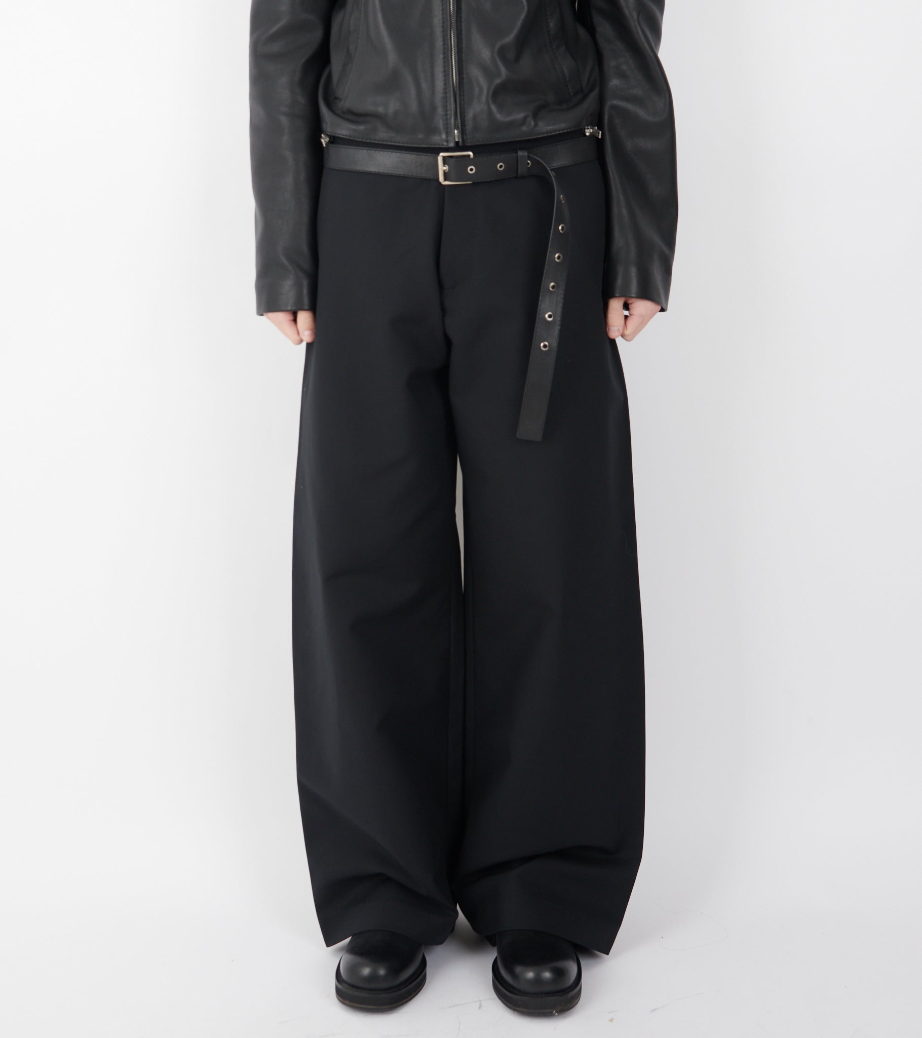 Satin Trousers Black