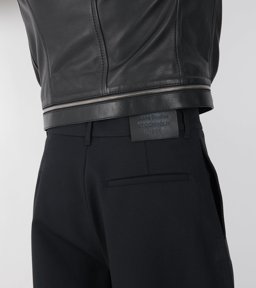 Satin Trousers Black