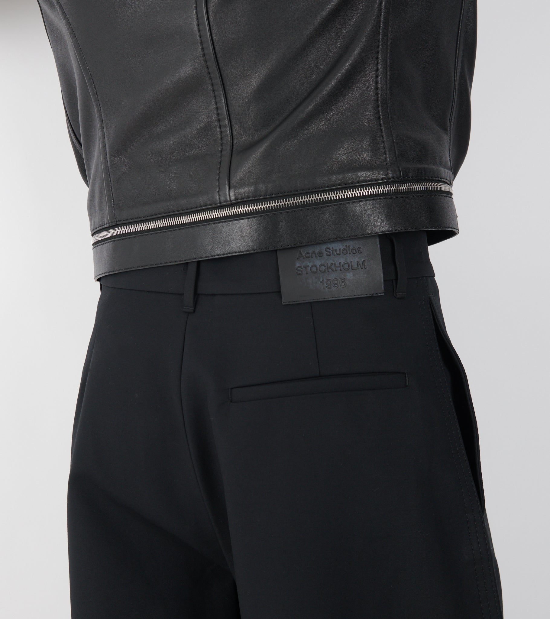 Satin Trousers Black