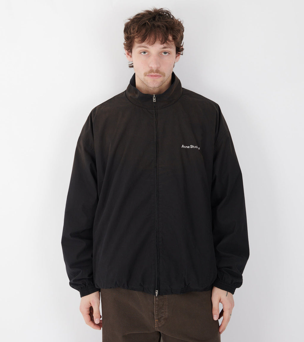 Logo Zipper Jacket Black