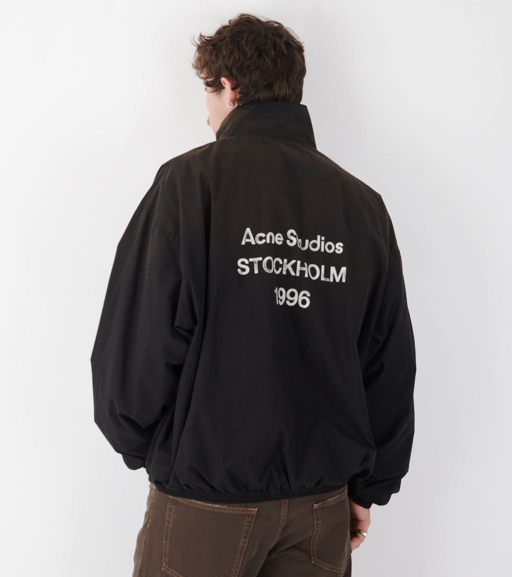 Logo Zipper Jacket Black
