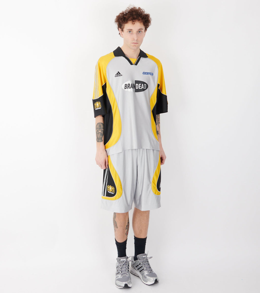 Football Jersey T-shirt Silver Metallic/Yellow