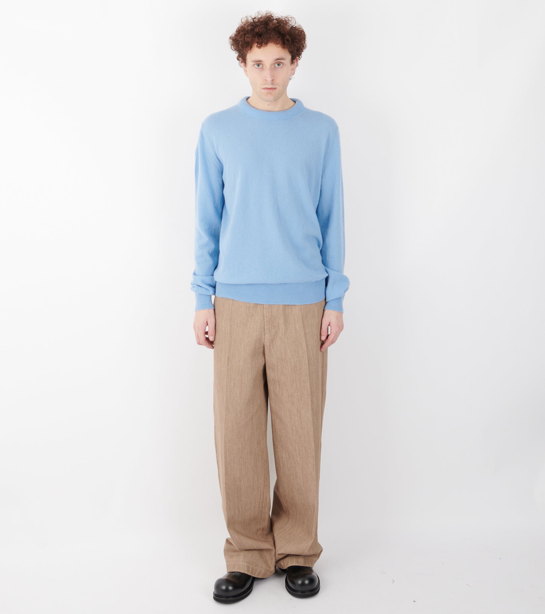 Lightweight Wool Jumper Blue Haze