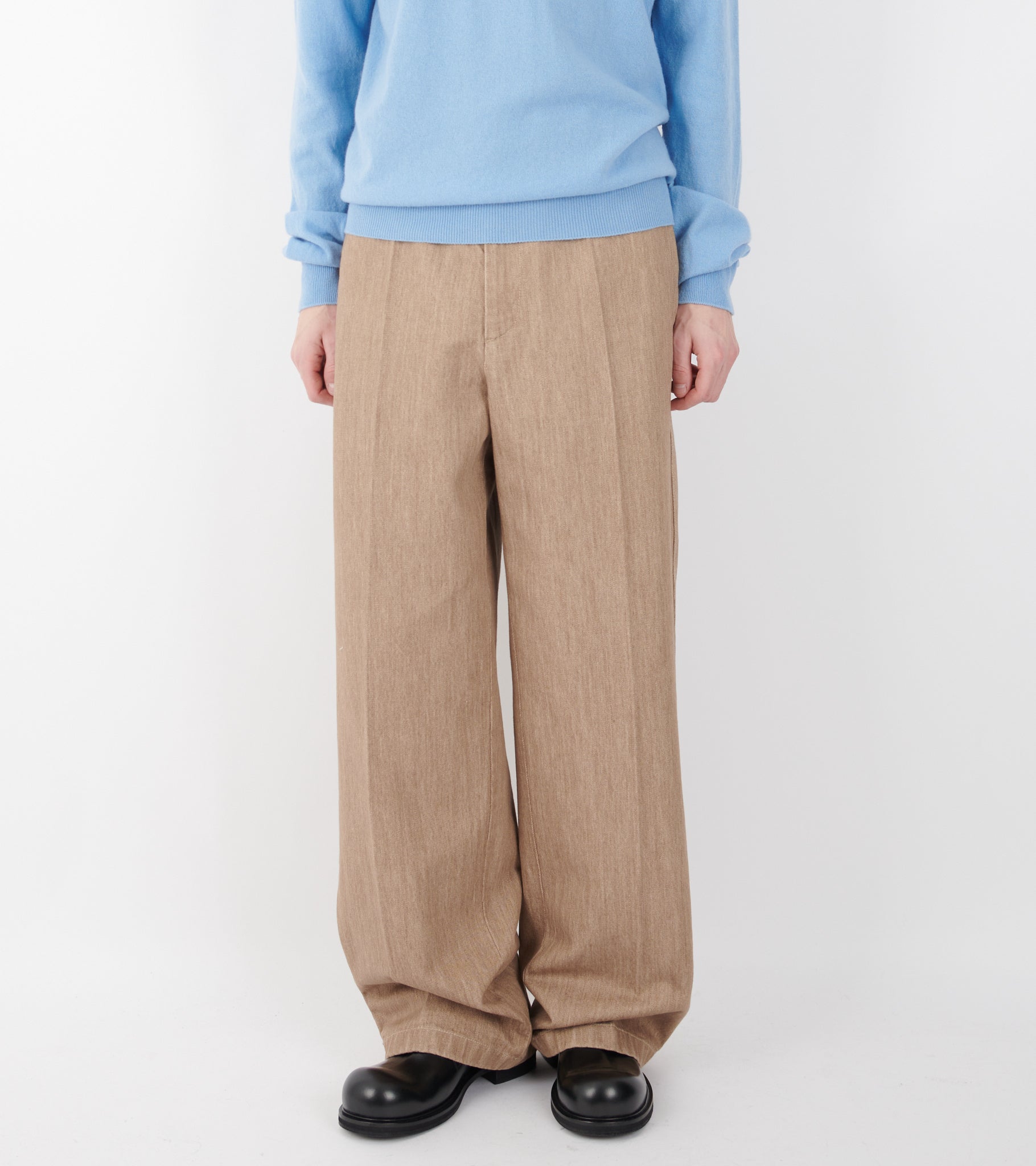 Lightweight Denim Trousers Barley
