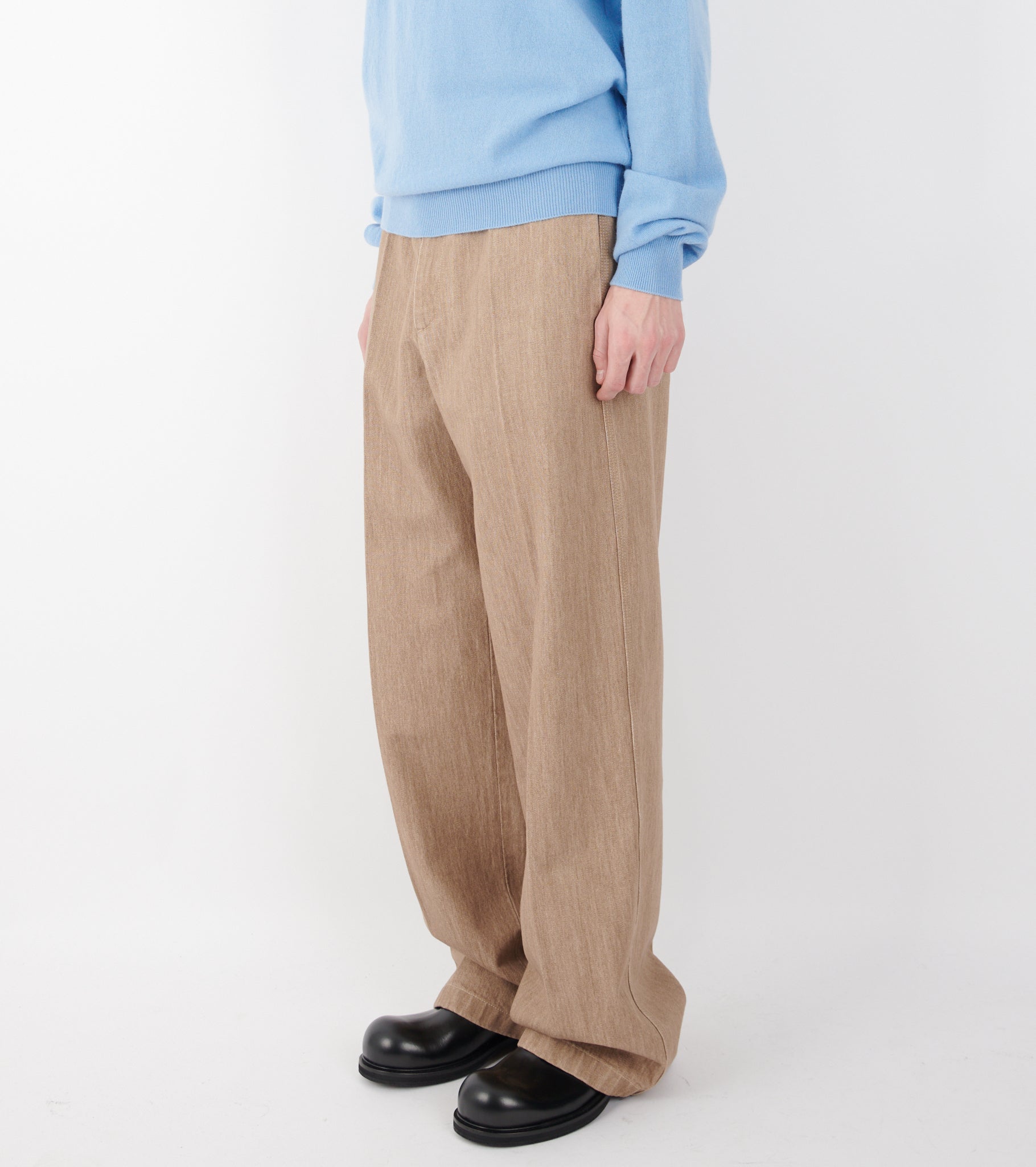 Lightweight Denim Trousers Barley