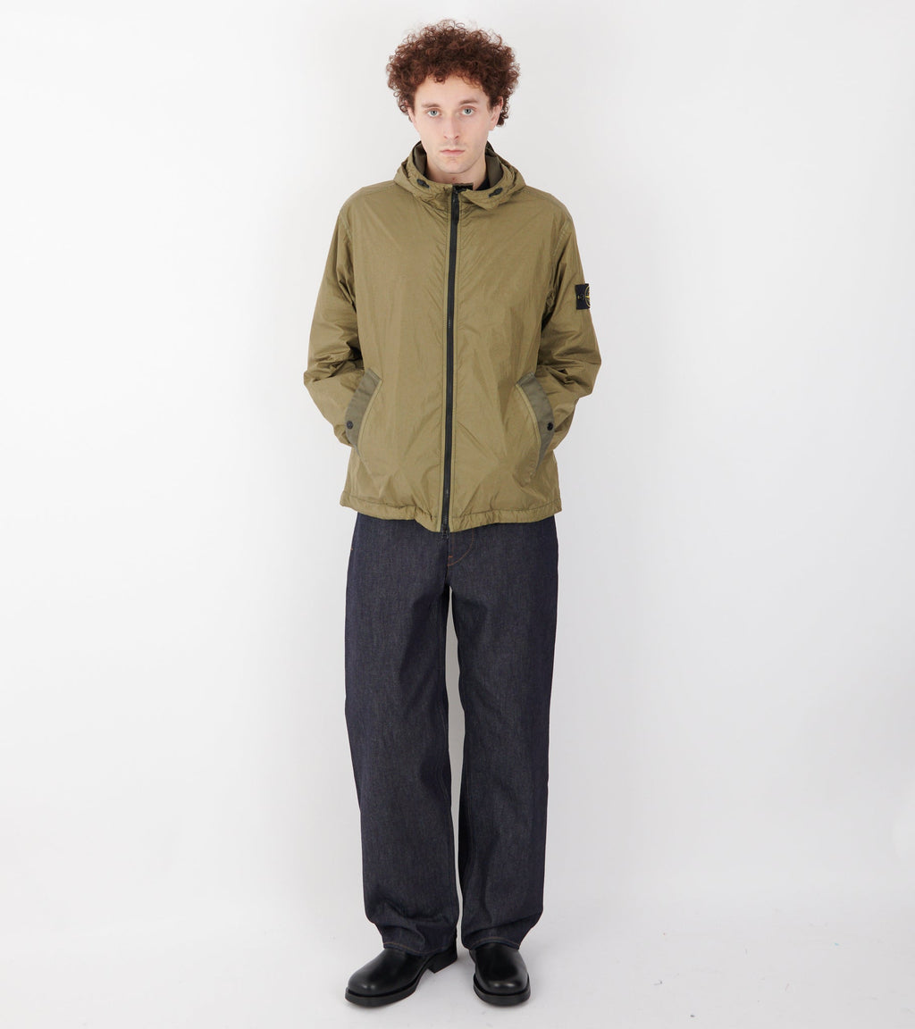 Garment Dyed Crinkle Reps NY Jacket Khaki Olive