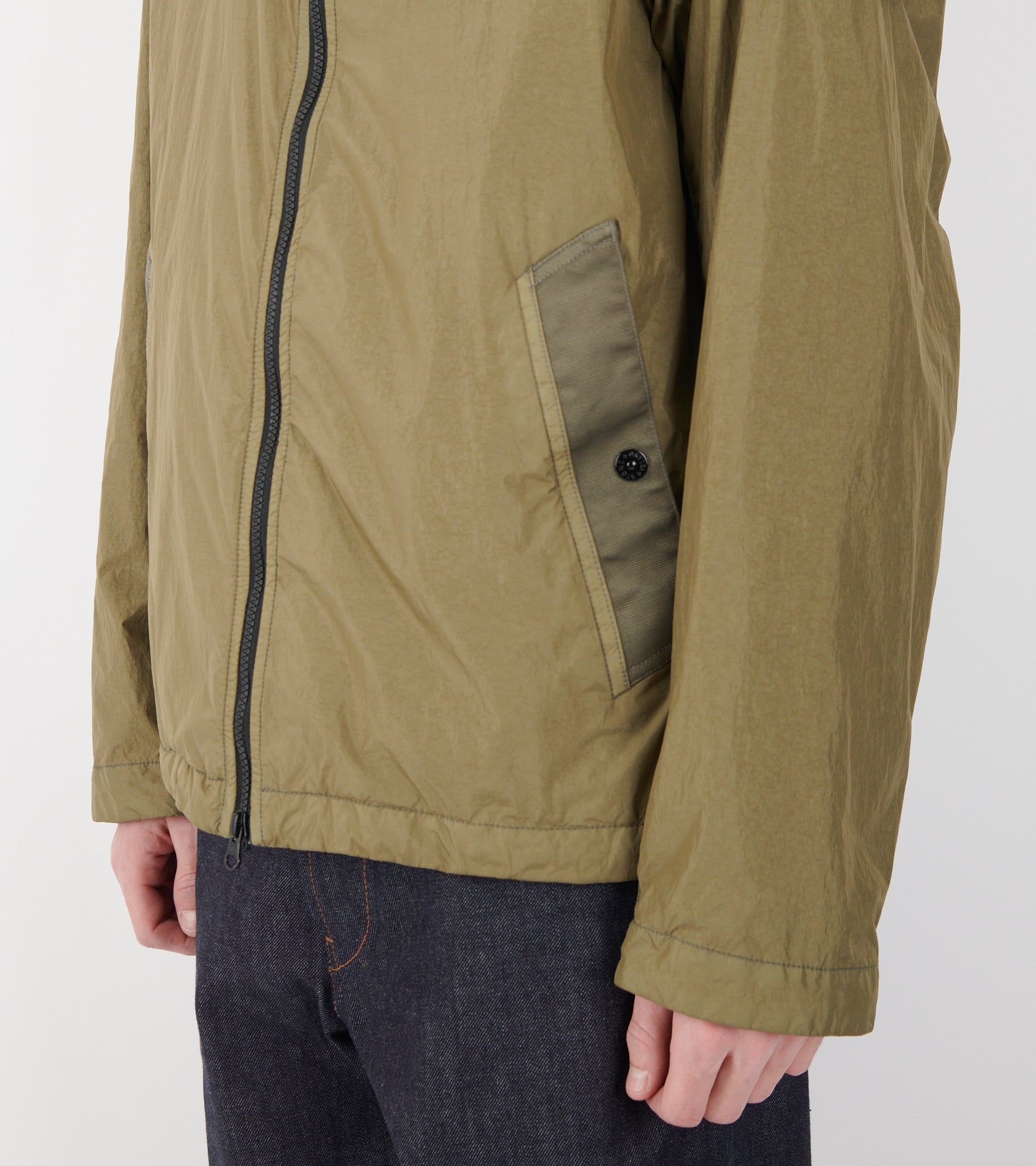Garment Dyed Crinkle Reps NY Jacket Khaki Olive