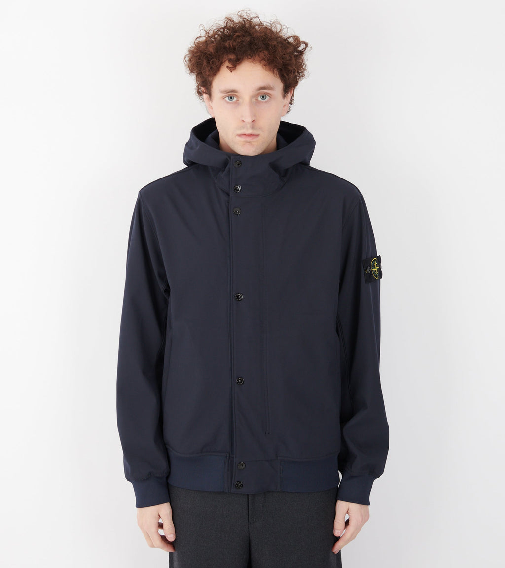 Light Soft Shell-R e.dye Technology Parka Jacket Navy