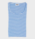 101 Rib Fine Stripe Cobalt Blue/Ecru