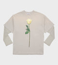 Layered Print T-shirt Light Grey