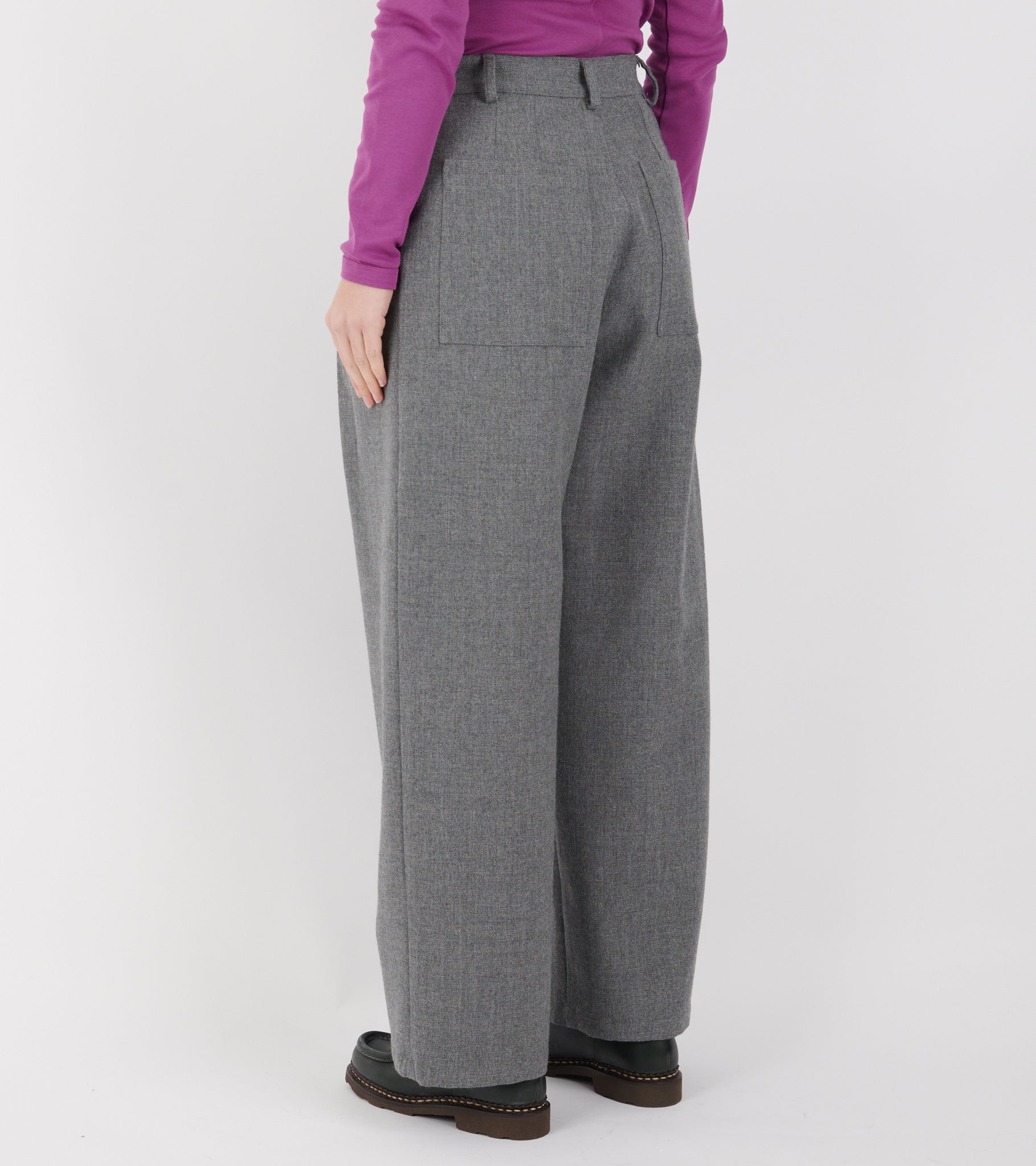 British Wool Georgia Trouser Light Grey