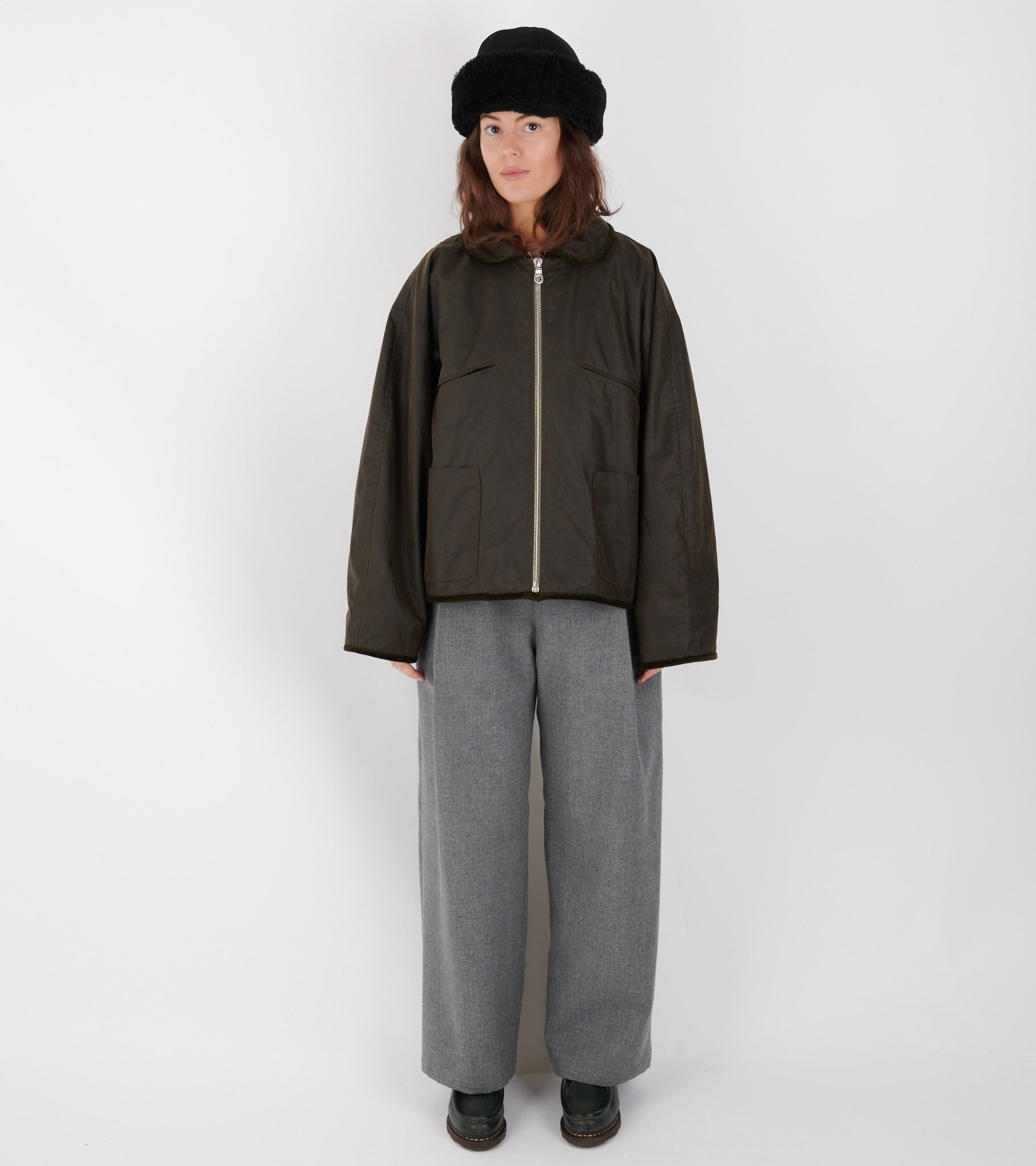 British Oilskin Flying Jacket Olive