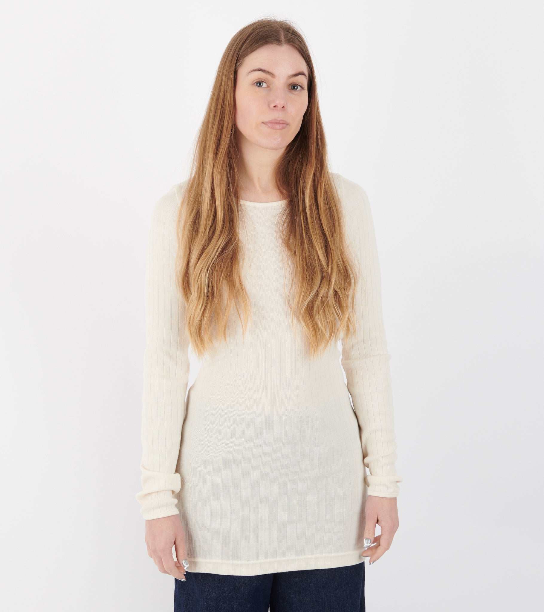 101 Rib Extra Solid Colour Ecru