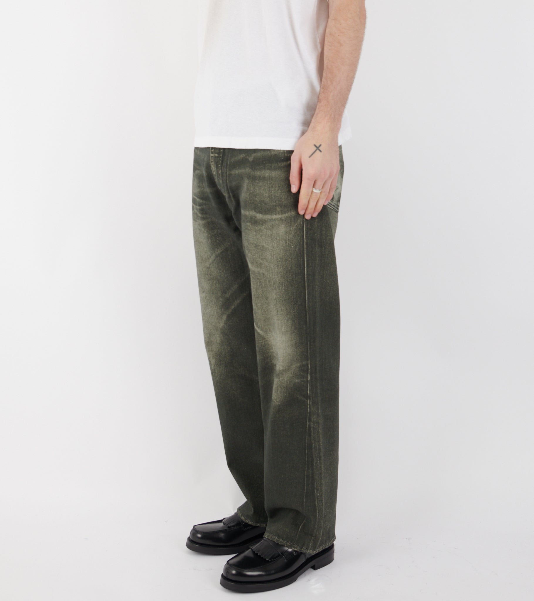 Third Cut Jeans Digital Black Aurora Print