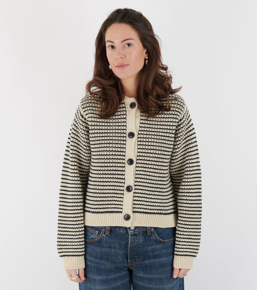 Shiva Cardigan Mix Black Navy