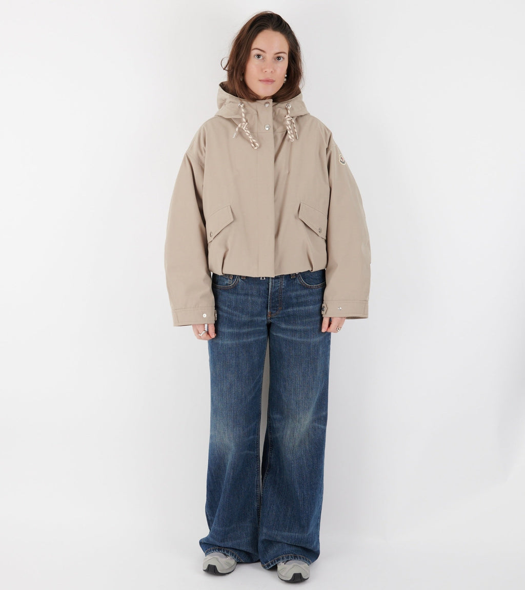 Eucalyptus Hooded Down Jacket Beige