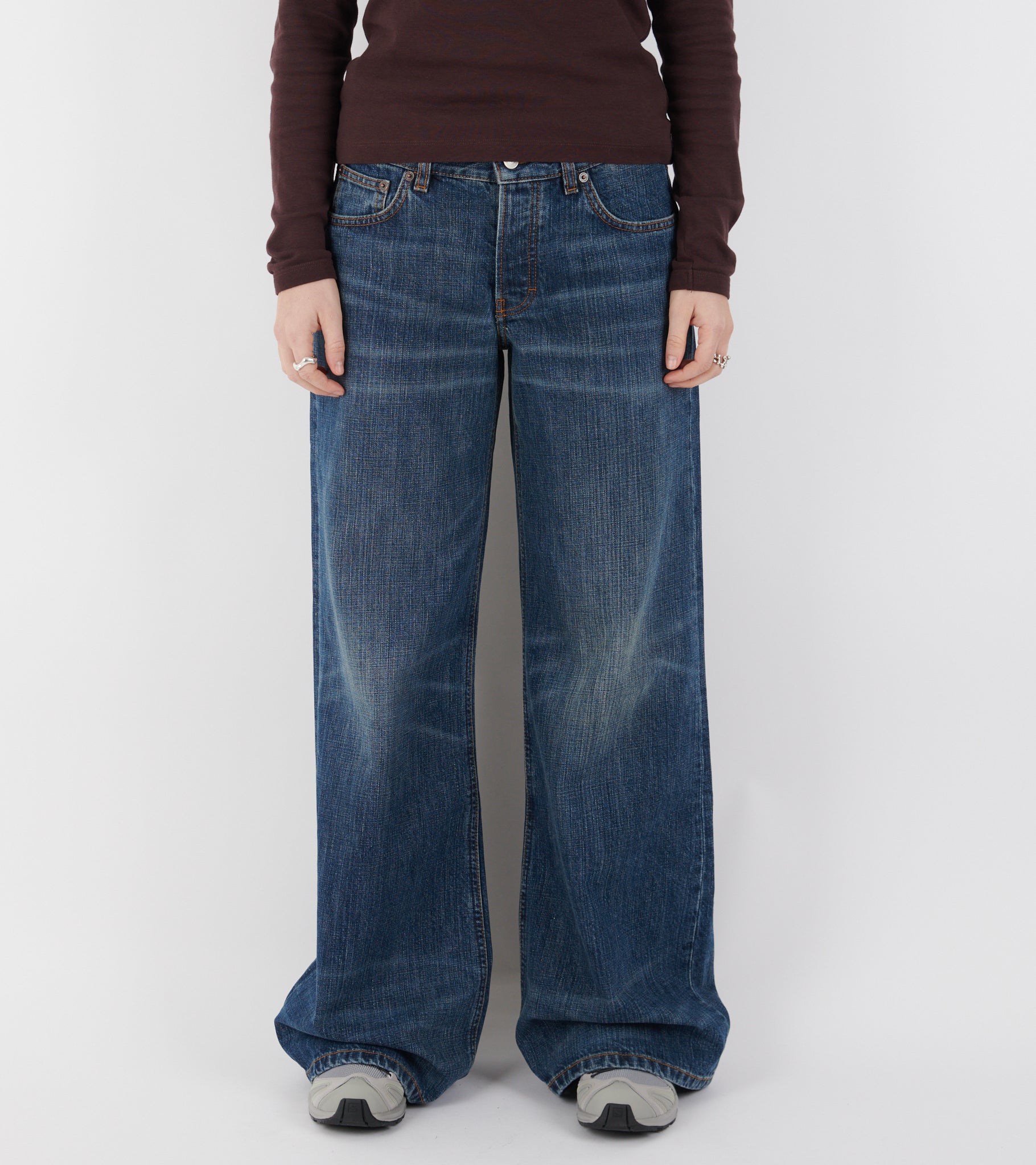 Kyoto Jeans Dark Blue Righe