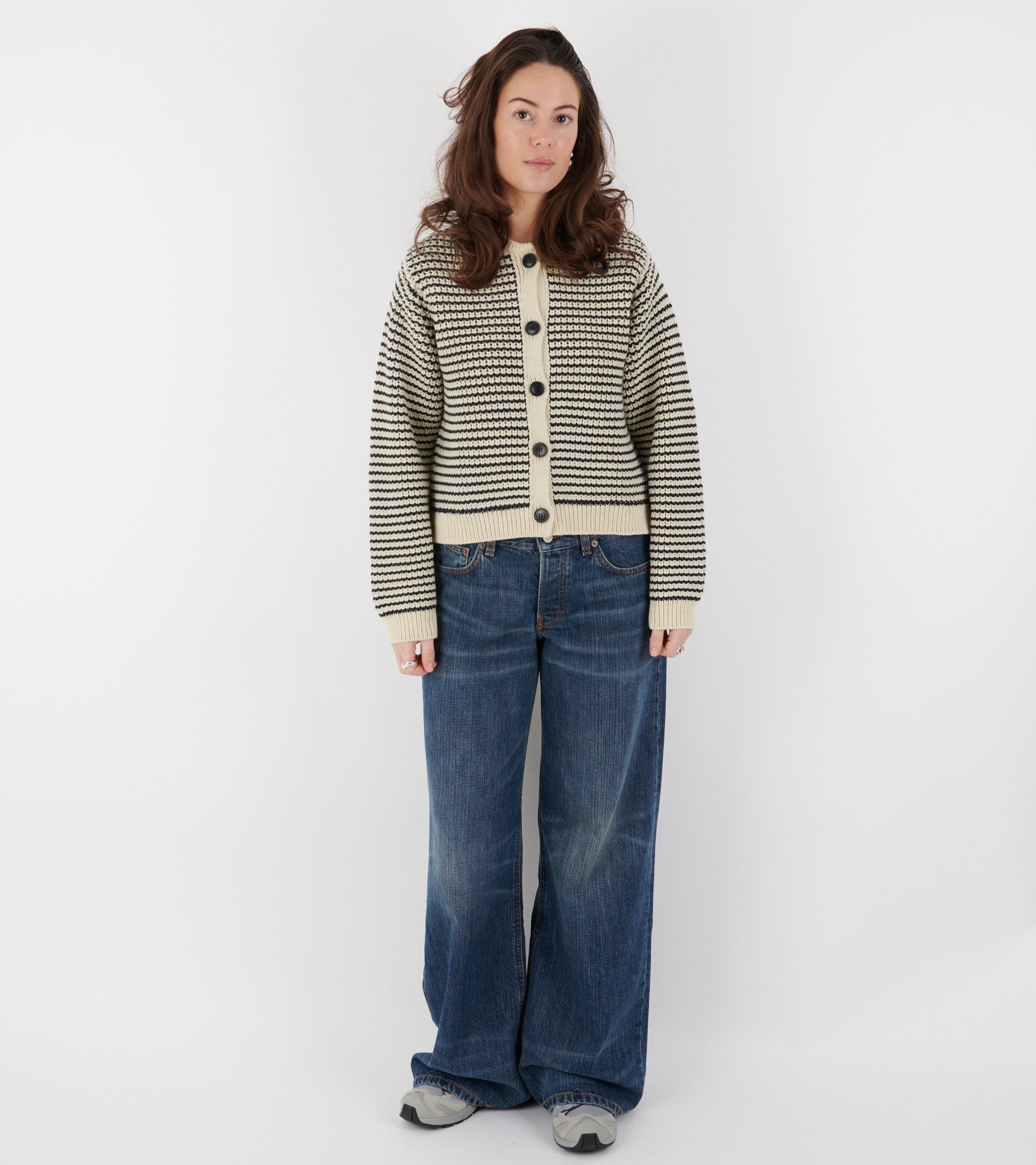 Shiva Cardigan Mix Black Navy