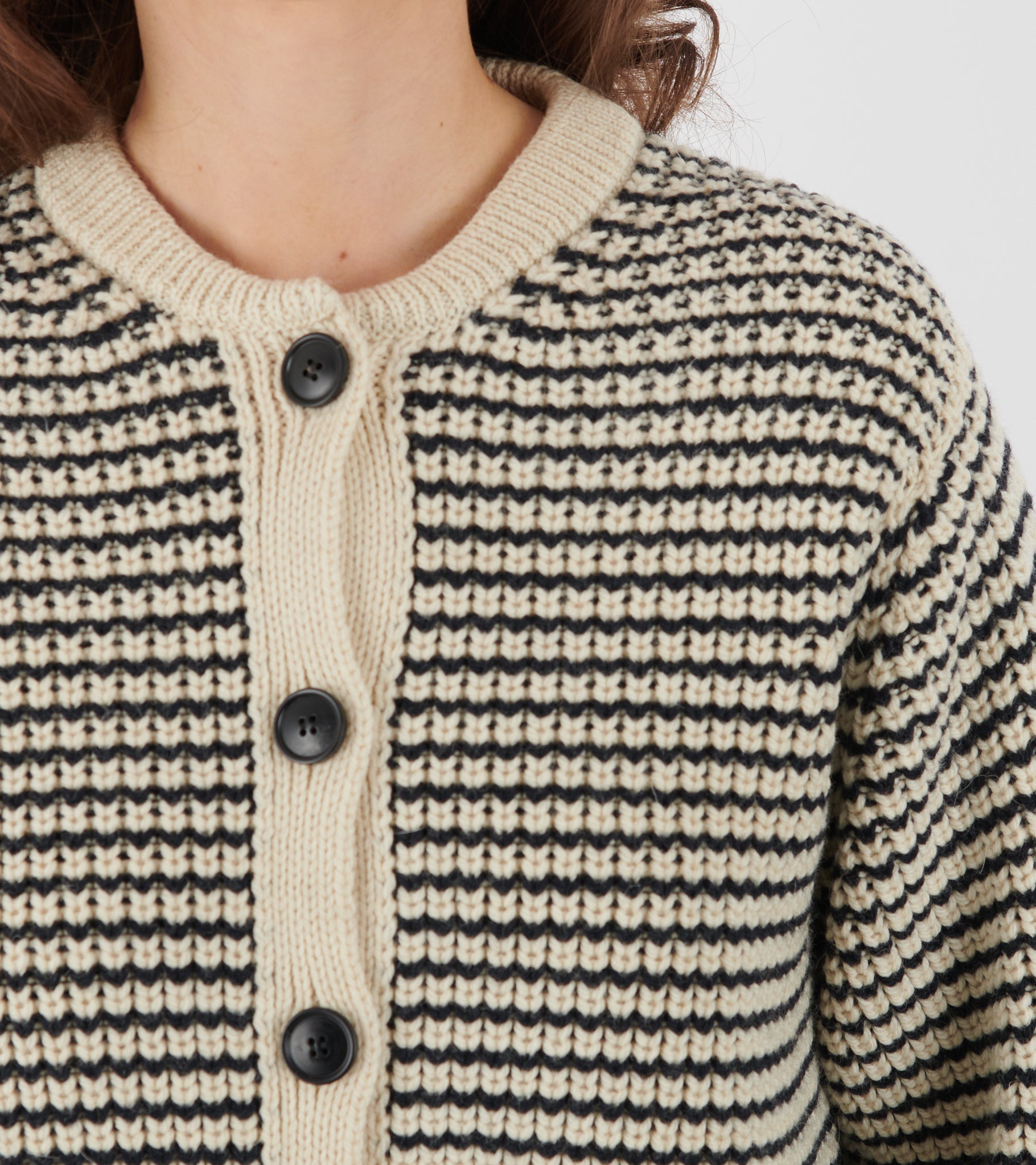 Shiva Cardigan Mix Black Navy