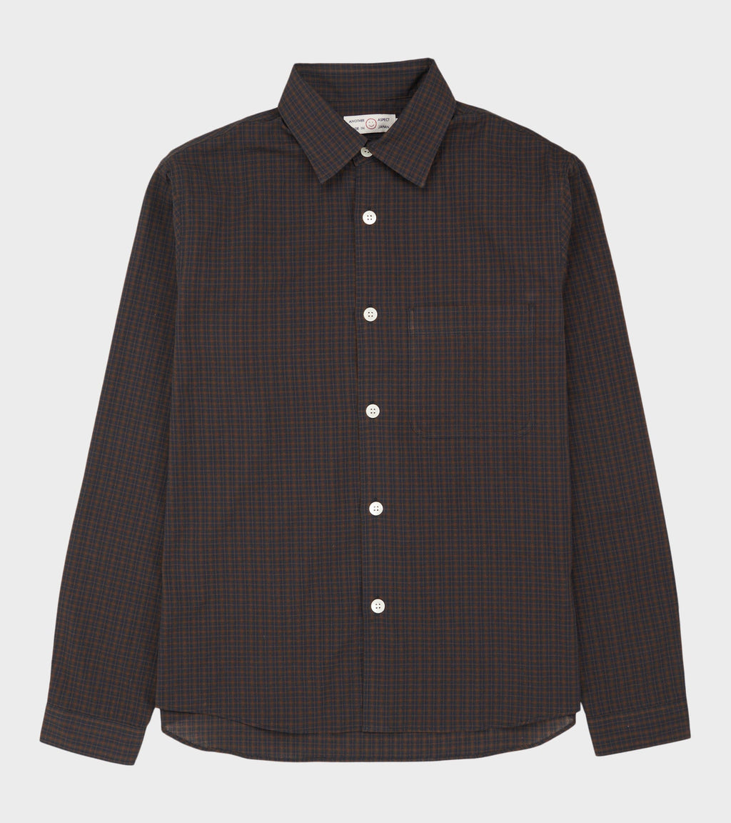 Another Shirt 4.0 Navy/Brown Check