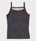 Jersey Tank Top Black Dots